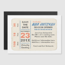 Sportster Bar Mitswa Save the Date Blue