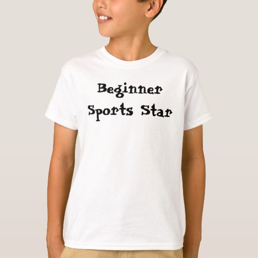 Sportster beginnertekst t-shirt (Voorkant)