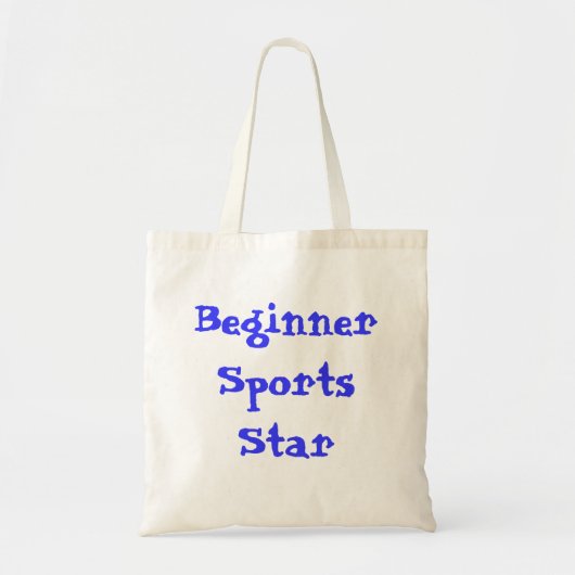 Sportster voor beginners Kinder Tote Bag (Voorkant)