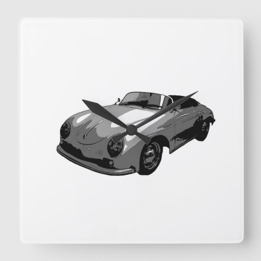 ~Sportster~ wall klok~ Vierkante Klok (Voorkant)