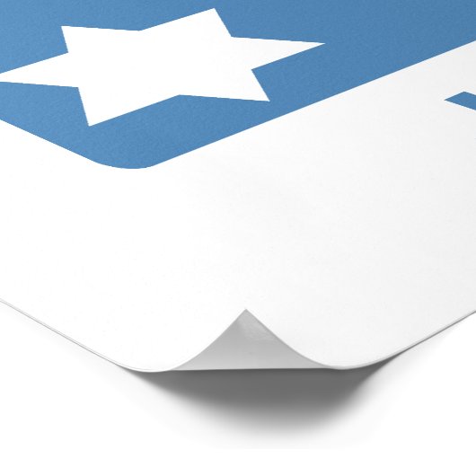 Sportsterbalk Mitzvah Poster Blue en Red (Hoek)