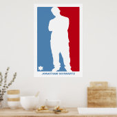 Sportsterbalk Mitzvah Poster Blue en Red (Keuken)