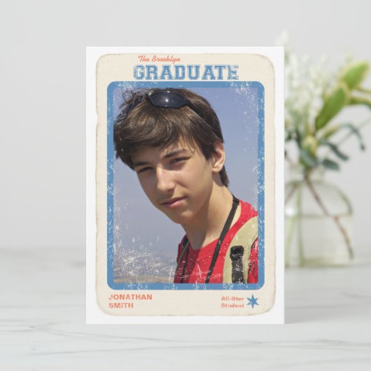 Sportsterren Afstuderen Kaart (Staand voorkant)