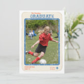 Sportsterren Afstuderen Kaart (Staand voorkant)