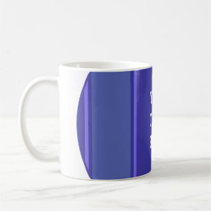SPORTSTRIPES - Blauw Violet + jouw tekst Koffiemok
