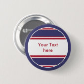 Sportstripes Button VS/ENGLAND + jouw tekst (Voorkant /achterkant)