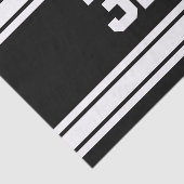 Sportstripes in wit en zwart tissuepapier (Detail)