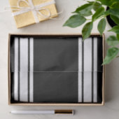 Sportstripes in wit en zwart tissuepapier (Geschenk)