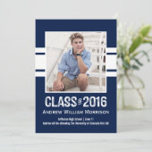 Sportstripper van 2016 Foto Graduation Party Kaart (Staand voorkant)