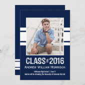 Sportstripper van 2016 Foto Graduation Party Kaart (Voorkant / Achterkant)