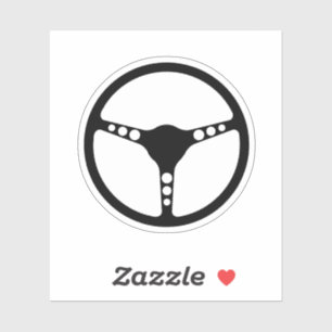Sportstuurwiel Silhouette Sticker