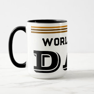 Sportsy Brown Gestreepte Koffiebeker Mok