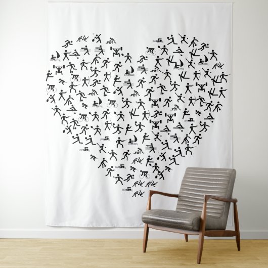 Sporttapijt Wandkleed (In situ)