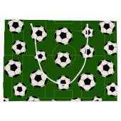 Sporttas met patroonpatronen in voetbal large cadeautasje (Achterkant)