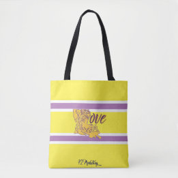 Sporttas van Paars en gouden Tassen, speciaal aang Tote Bag