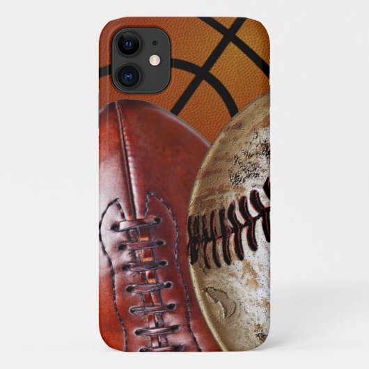 Sporttassen iPhone Basketball, Football, honkbal Case-Mate iPhone Case (Achterkant)