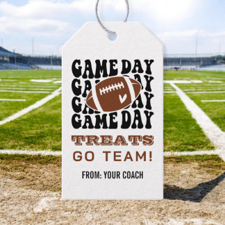 Sportteam American Football Speldag Behandel Tags Cadeaulabel
