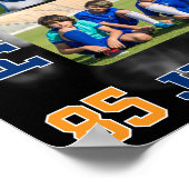 Sportteam eindexamenfoto middelbare school collage poster (Hoek)