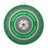 Sportteam gepersonaliseerd in Green Dart Board Dartbord (Voorkant)