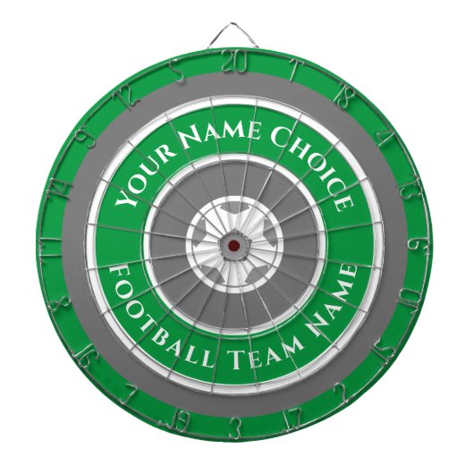 Sportteam gepersonaliseerd in Green Dart Board Dartbord (Voorkant)