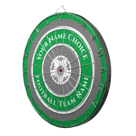 Sportteam gepersonaliseerd in Green Dart Board Dartbord (Voorkant Rechts)