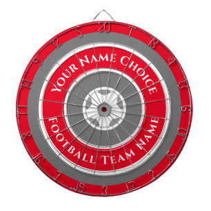 Sportteam gepersonaliseerd in Red Dart Board Dartbord