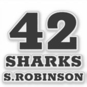 SPORTTEAM — Gepersonaliseerde Stickers voor speler (Voorkant)