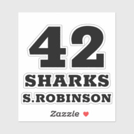 SPORTTEAM — Gepersonaliseerde Stickers voor speler