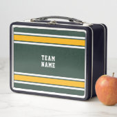 Sportteam Jouw naam Nummer Groen Goud Wit (In situ)