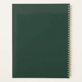 Sportteam Jouw naam Nummer Groen Goud Wit Planner (Achterkant)