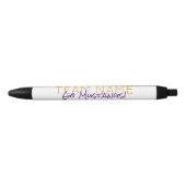 Sportteam NAAM Moderne School Spirit Fans Zwarte Inkt Pen (Voorkant)