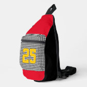 Sportteam NUMMER Kleuren Checker Leuk Sling Bag (Rechterhoek)