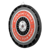 Sportteam op maat van Gold Oranje Dartbord (Voorkant Rechts)