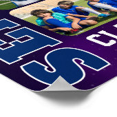 Sportteam Senior Night Aangepaste Fotocollage Poster (Hoek)