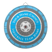 Sportteam, speciaal gepersonaliseerd in Light Sky  Dartbord (Voorkant)