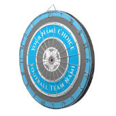 Sportteam, speciaal gepersonaliseerd in Light Sky  Dartbord (Voorkant Rechts)