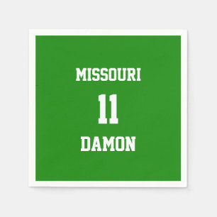 Sportteam Uw eigen Indiase groenboek Napkins Servet