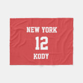 Sportteam Uw eigen Jasper Fleece Deken (Voorkant (Horizontaal))