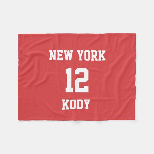 Sportteam Uw eigen Jasper Fleece Deken (Voorkant (Horizontaal))