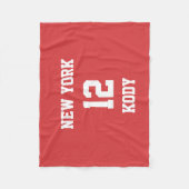 Sportteam Uw eigen Jasper Fleece Deken (Voorkant)
