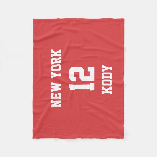 Sportteam Uw eigen Jasper Fleece Deken (Voorkant)