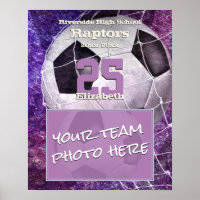 Sportteam voor meisjes foto einde voetbalseizoen