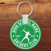 Sportteam voor schoolboogschieten Gepersonaliseerd Sleutelhanger (Voorkant)
