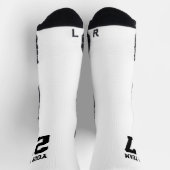 Sportteam Wit Zwart Varsity Basketbal Sokken (Top)