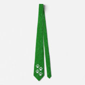 Sportteamklauw schildert afdrukken op grijze afdru stropdas (Voorkant)