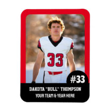 Sportteamspeler (3"x4"in) Fotomagneet