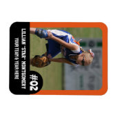 Sportteamspeler (3"x4"in) Fotomagneet Magneet (Horizontaal)