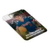 Sportteamspeler (3"x4"in) Fotomagneet Magneet (Rechterzijde)