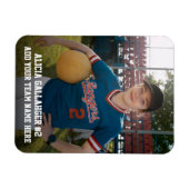 Sportteamspeler (3"x4"in) Fotomagneet Magneet (Horizontaal)