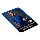 Sportteamspeler (3"x4"in) Fotomagneet Magneet (Rechterzijde)
